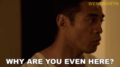 Why Are You Even Here Will Jackson GIF - Why Are You Even Here Will Jackson Wentworth GIFs