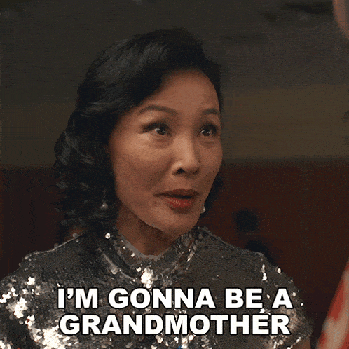 a woman says " i 'm gonna be a grandmother "