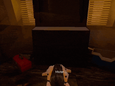 a screenshot of a video game with the words i wasn 't really able to get a good look on you before