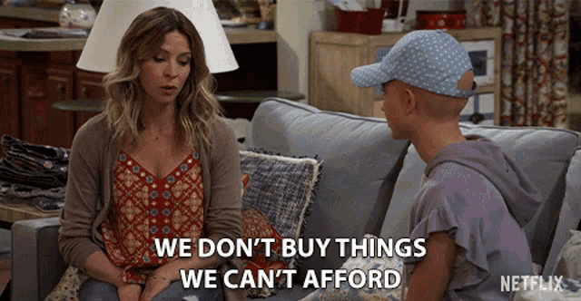 We Dont Buy Things We Cant Afford Jolie Jenkins GIF - We Dont Buy Things We Cant Afford Jolie Jenkins Jennifer Cooper GIFs