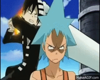 Death The Kid Soul Eater GIF - Death The Kid Soul Eater Punch GIFs