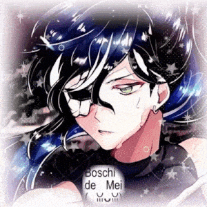 a drawing of a boy with the name boschi de mei