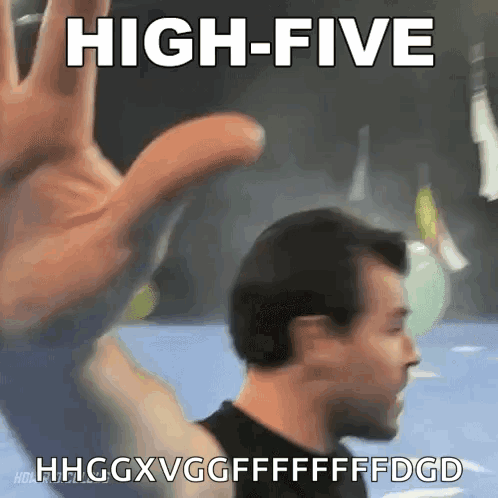 High Five Derek Herron GIF - High Five Derek Herron How Ridiculous GIFs