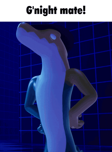 a picture of a lizard with the words g ' night mate on it