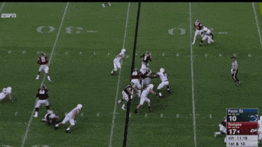 Temple Football Temple Touchdown GIF - Temple Football Temple Touchdown Temple Owls GIFs