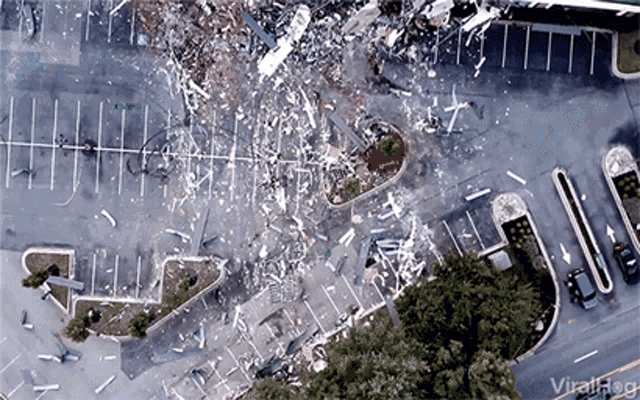 Gas Explosion Aftermath GIF - Gas Explosion Aftermath Air View GIFs