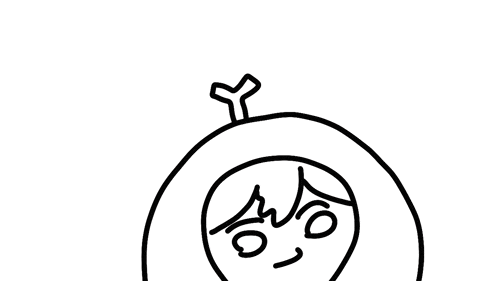 a drawing of a person 's face with a purple background