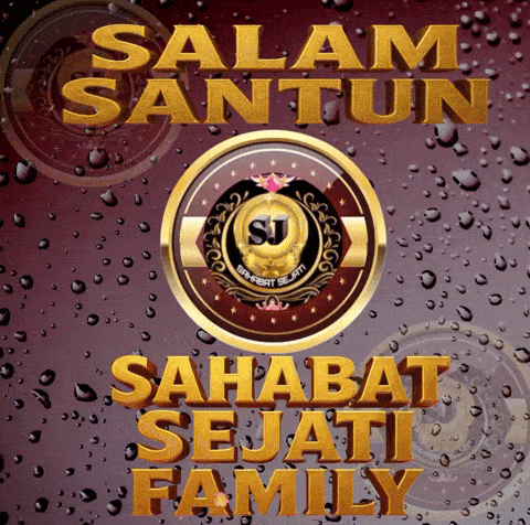 a poster with the words salam santun sahabat sejati family