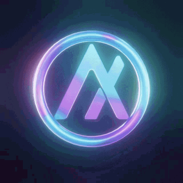 a glowing circle with a letter x inside