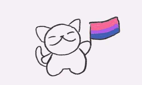 Bi Cat Bisexual GIF