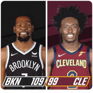 a brooklyn nets basketball player and a cleveland cavaliers basketball player