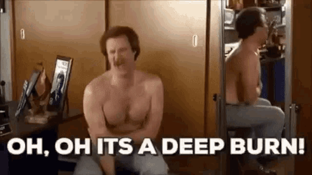 Anchorman A Deep Burn GIF - Anchorman A Deep Burn Ouch GIFs