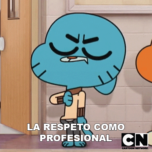 gumball from the amazing world of gumball has an angry expression