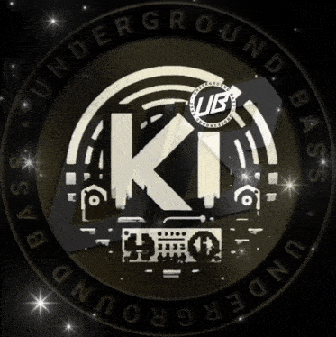 a logo for underground bass with a circle around it