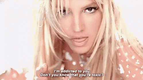 a close up of a woman 's face with a quote from britney spears .