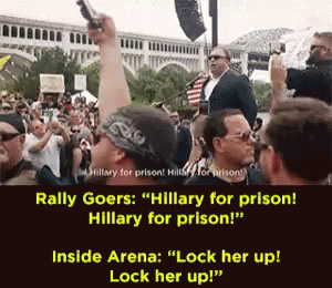 Lock Her Up Rally GIF - Lock Her Up Rally Prostest GIFs