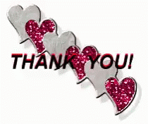 Thank You Glitter GIF - Thank You Glitter Hearts GIFs