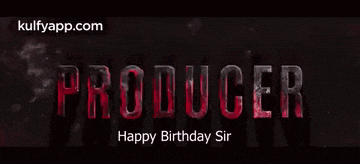 a man wearing glasses is standing in front of a sign that says happy birthday sir .