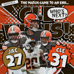 Cleveland Browns (31) Vs. Jacksonville Jaguars (27) Post Game GIF - Nfl National Football League Football League GIFs