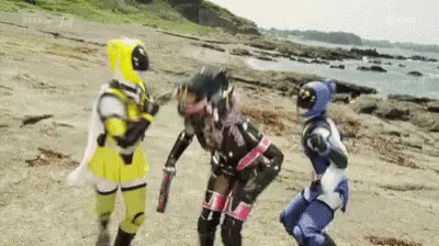 Power Ranger Fight GIF - Power Ranger Fight Face Butt GIFs