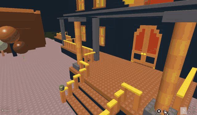 a screenshot of a video game showing a house