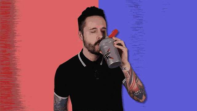 Drinking Ace Trainer Liam GIF - Drinking Ace Trainer Liam Thirsty GIFs