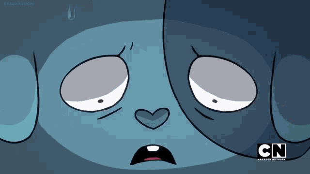 a cartoon character from the cartoon network shows a sad expression
