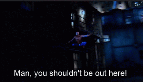 Spiderman You Shouldnt Be Out Here GIF - Spiderman You Shouldnt Be Out Here Islands Of Adventure GIFs