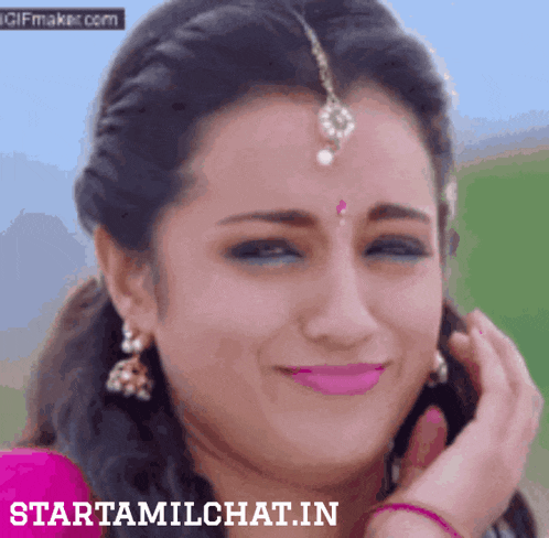 a picture of a woman with the words starttamilchat.in on the bottom right