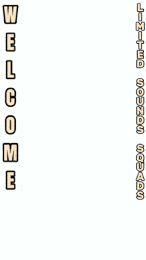 an advertisement for limited sounds squads welcomes you to room 601