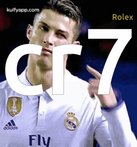 a picture of a soccer player wearing a rolex jersey