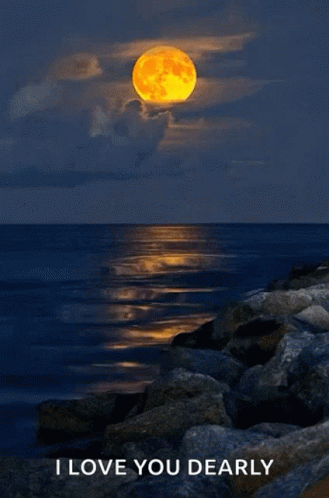 Moon Reflection GIF - Moon Reflection Sea GIFs