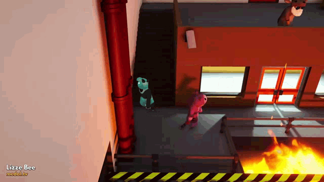 a video game called lizzie bee is being played on a computer