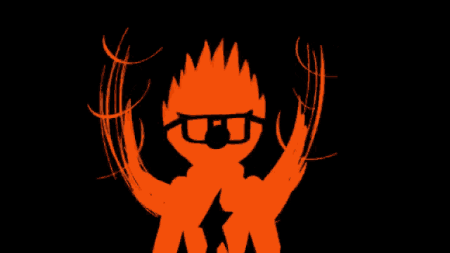 a cartoon drawing of a person wearing sunglasses