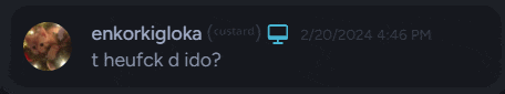 a screenshot of enkorkiigloka custard and t heufck di do