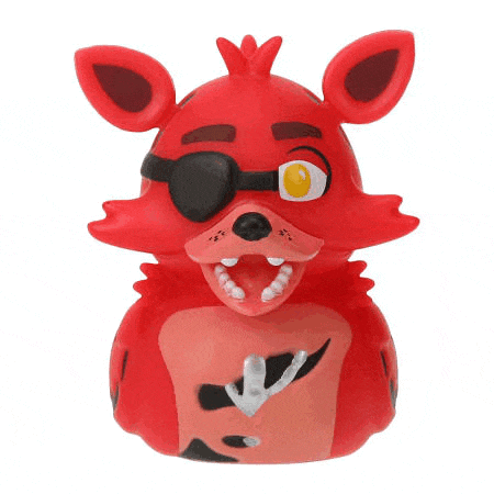 five nights at freddy 's foxy rubber duck toy