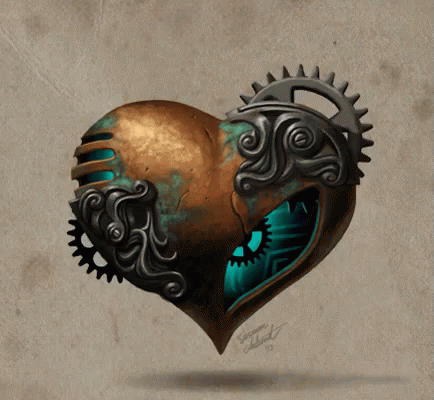 Steampunk Heart GIF - Steampunk Mechanical Heart GIFs