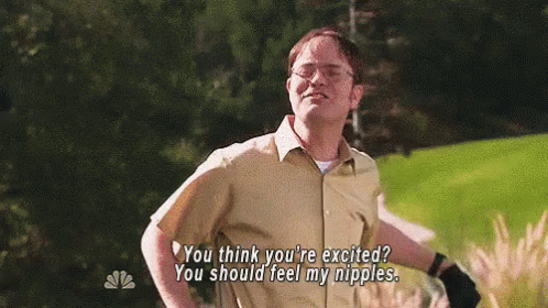 Excited Dwight Schrute GIF - Excited Dwight Schrute The Office GIFs