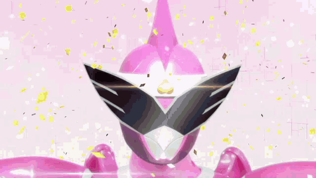 a man with glasses is surrounded by pink lightning