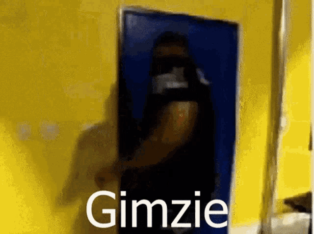 Gimzie Girl GIF - Gimzie Girl Guy Smashing Door GIFs