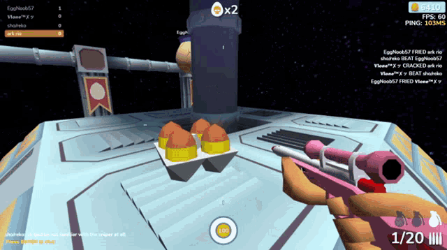 a screenshot of a video game with the number 1/20