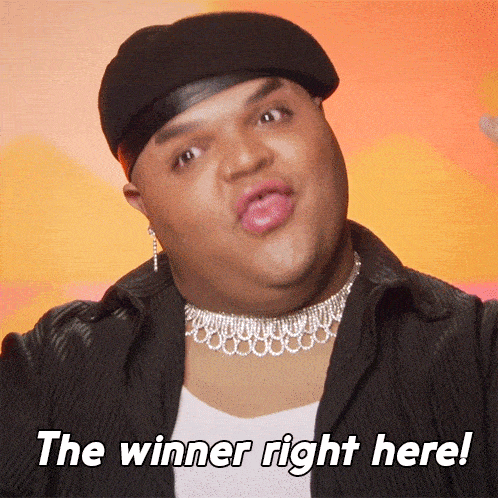 The Winner Right Here Kandy Muse GIF - The Winner Right Here Kandy Muse Rupaul’s Drag Race All Stars GIFs