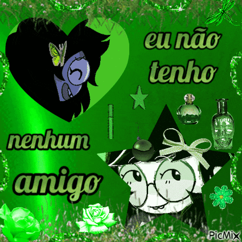 a green background with the words eu não tenho written on it