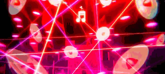 a bunch of red lights are shining on a dark background .