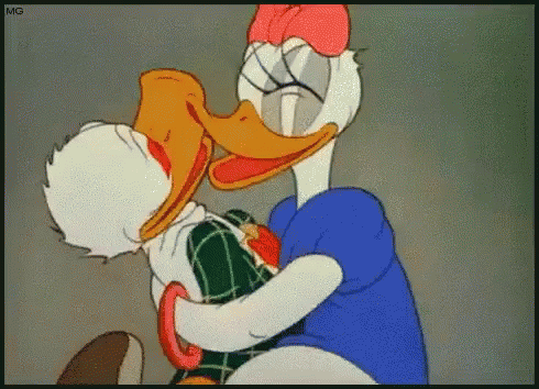 Donald Duck Kiss GIF - Donald Duck Kiss Daisy Duck GIFs