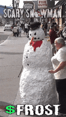 Frost Scary Snowman GIF - Frost Scary Snowman Big Carrot GIFs