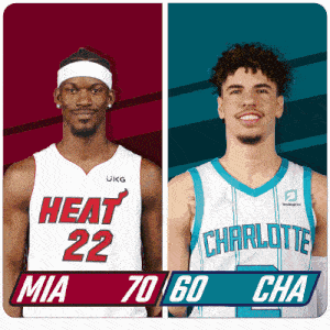 Miami Heat (70) Vs. Charlotte Hornets (60) Half-time Break GIF - Nba Basketball Nba 2021 GIFs