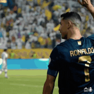 a soccer player with the name ronaldo on his jersey