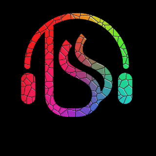 a rainbow colored logo with the letter s in the center