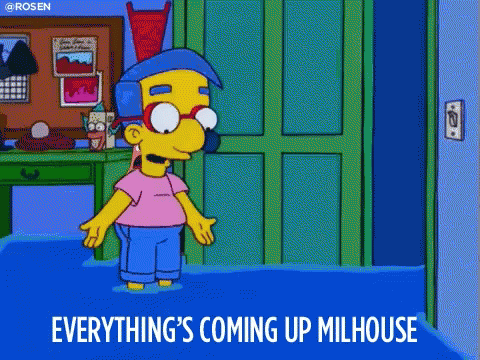 Everythings Coming Up Milhouse Patrick Star GIF - Everythings Coming Up Milhouse Patrick Star Milhouse GIFs